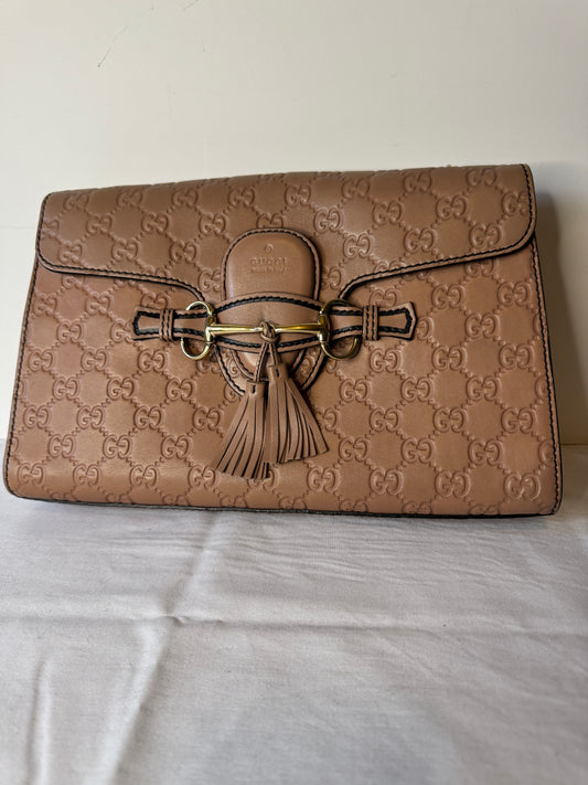 Gucci Medium Guccissima Emily Shoulder Bag – Brown