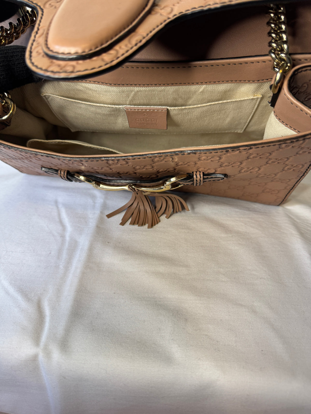 Gucci Medium Guccissima Emily Shoulder Bag – Brown