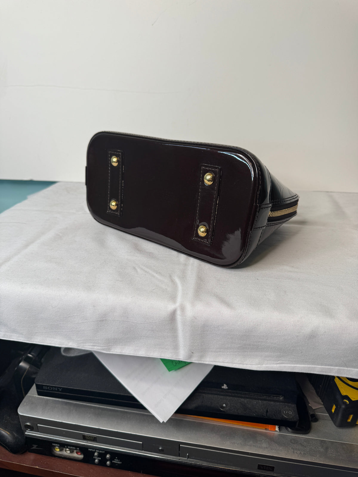 Louis Vuitton Burgundy Monogram Top Handle Bag(Amrante)