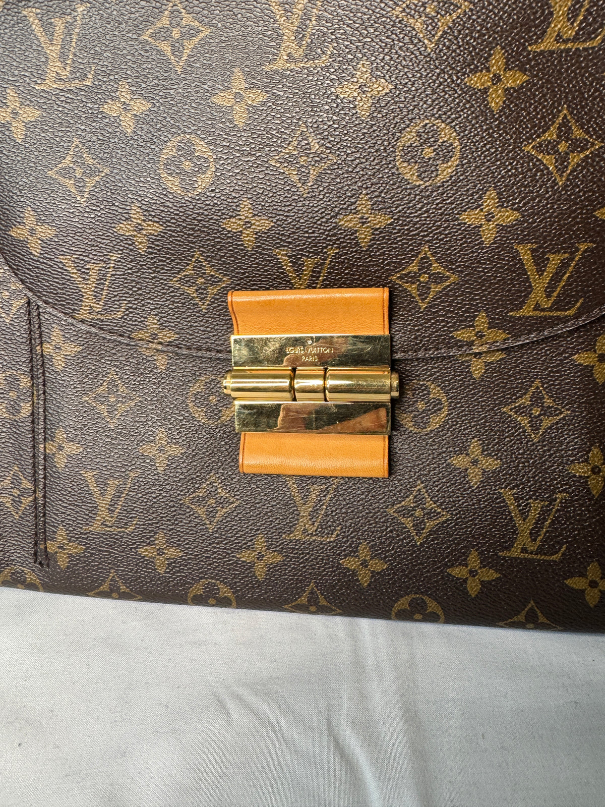 Louis Vuitton Monogram Shoulder Bag with Burgundy Trim ( Olympic Auror)