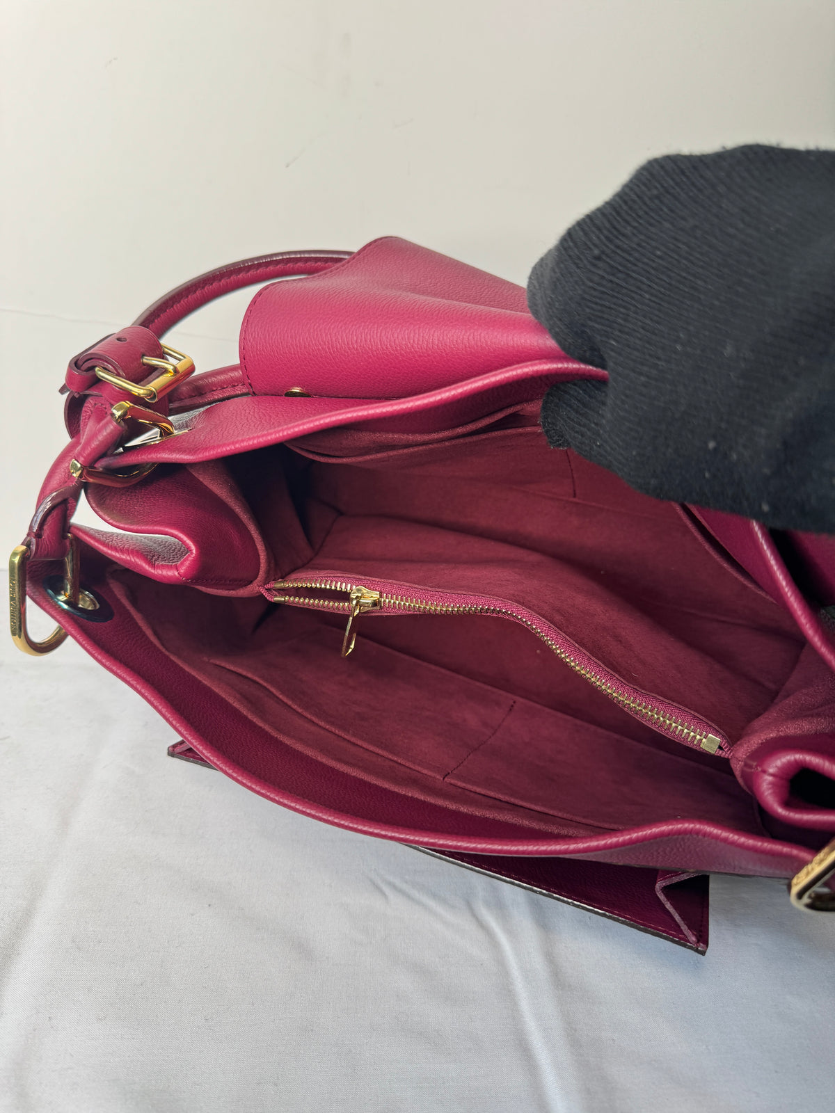 Louis Vuitton Monogram Shoulder Bag with Burgundy Trim ( Olympic Auror)