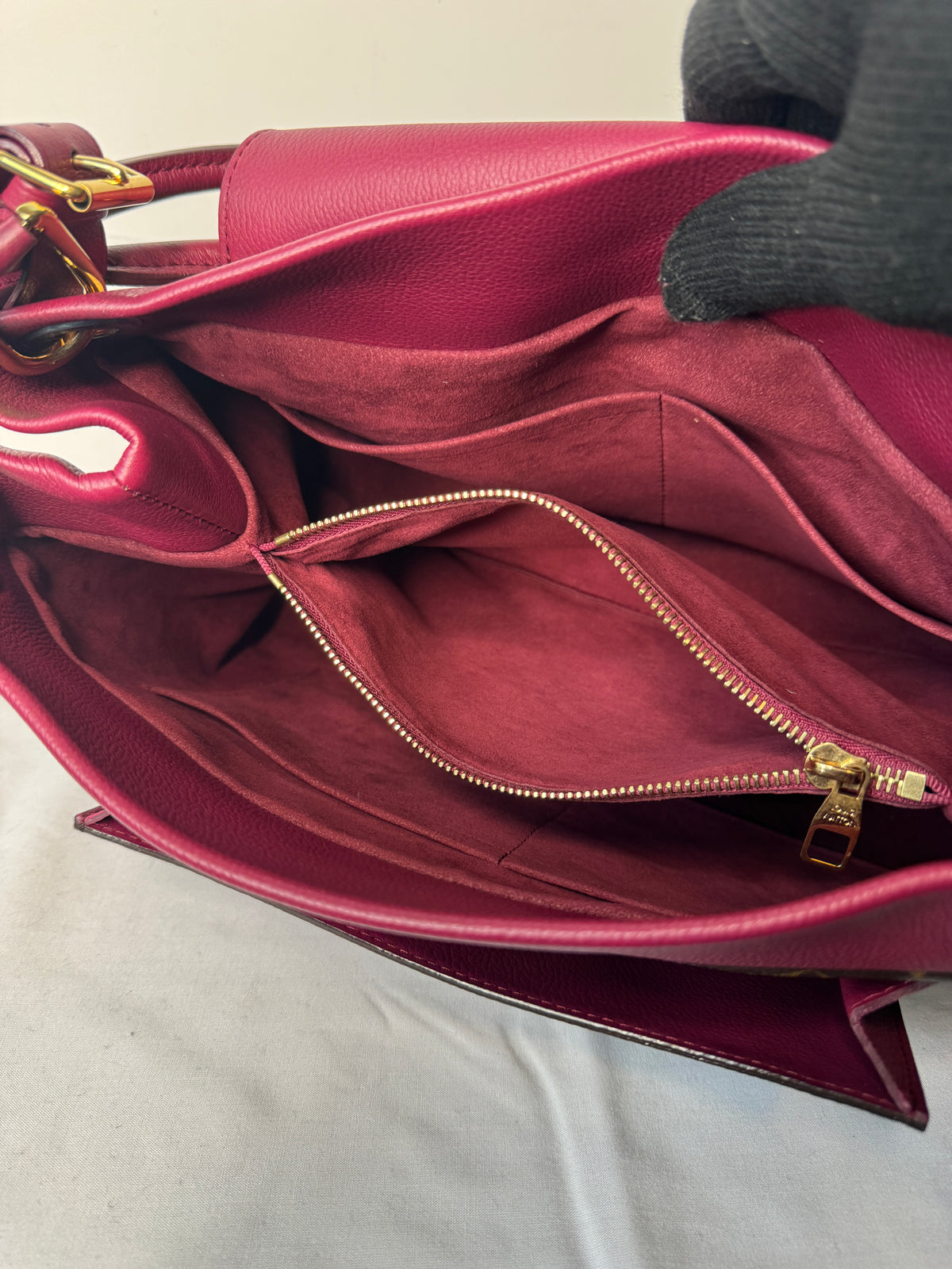 Louis Vuitton Monogram Shoulder Bag with Burgundy Trim ( Olympic Auror)