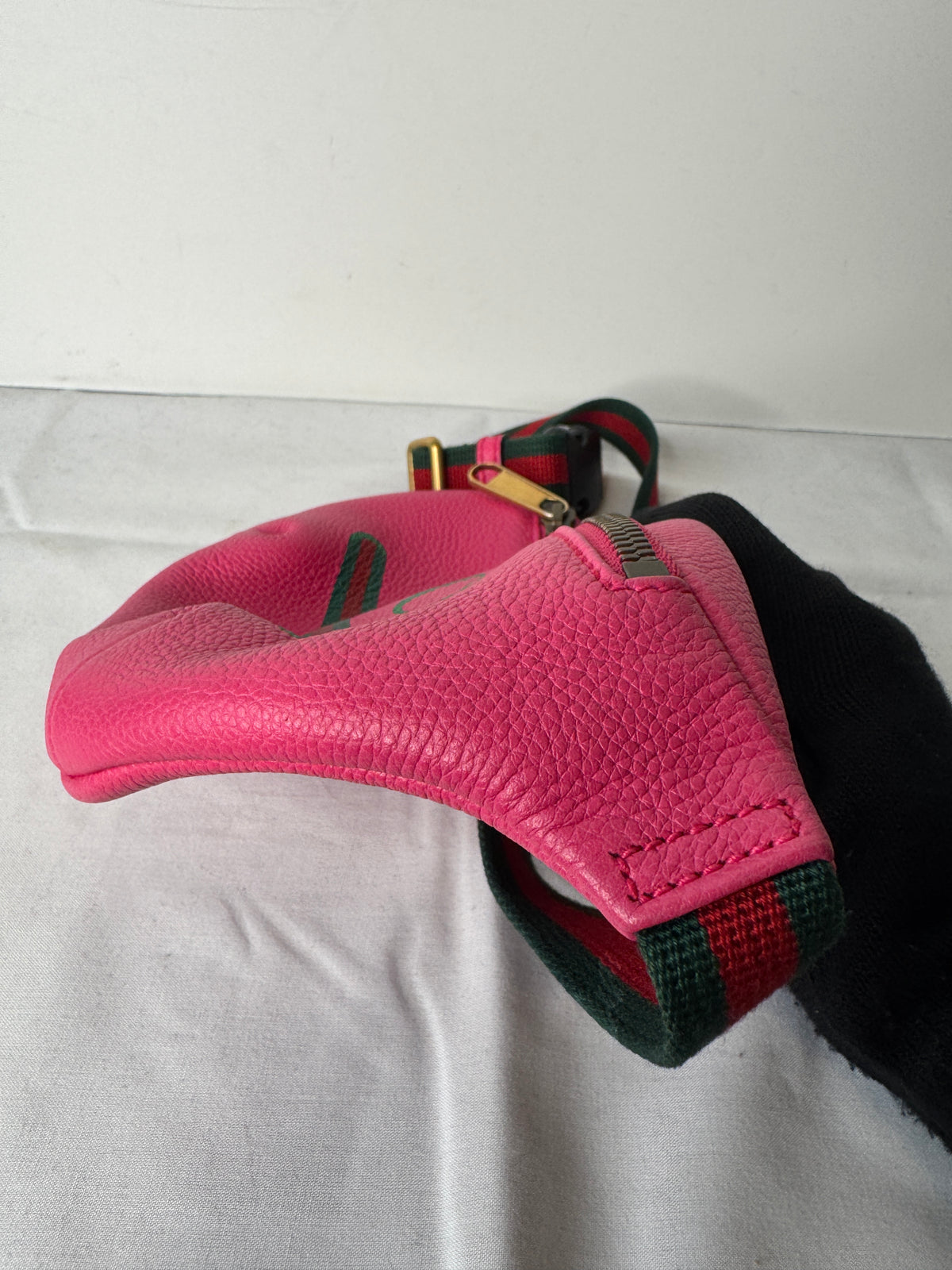 Gucci Pink Logo Belt Bag