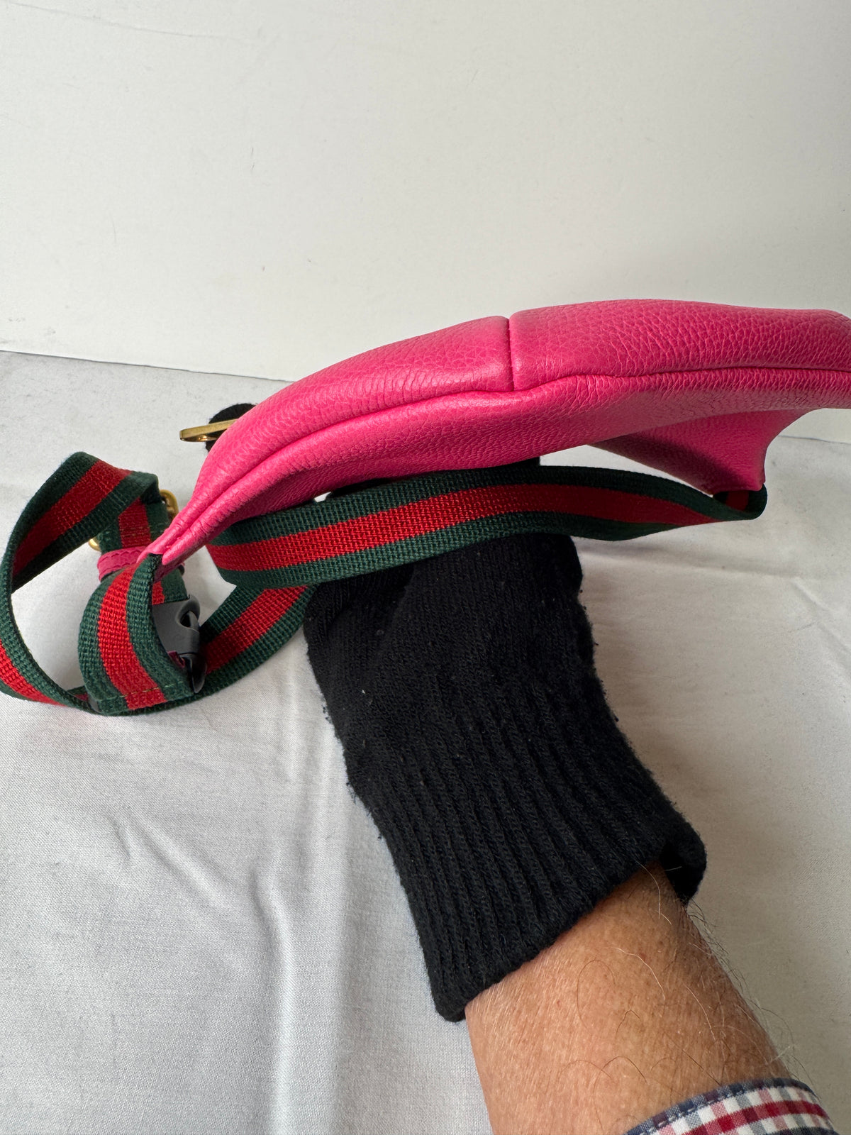 Gucci Pink Logo Belt Bag