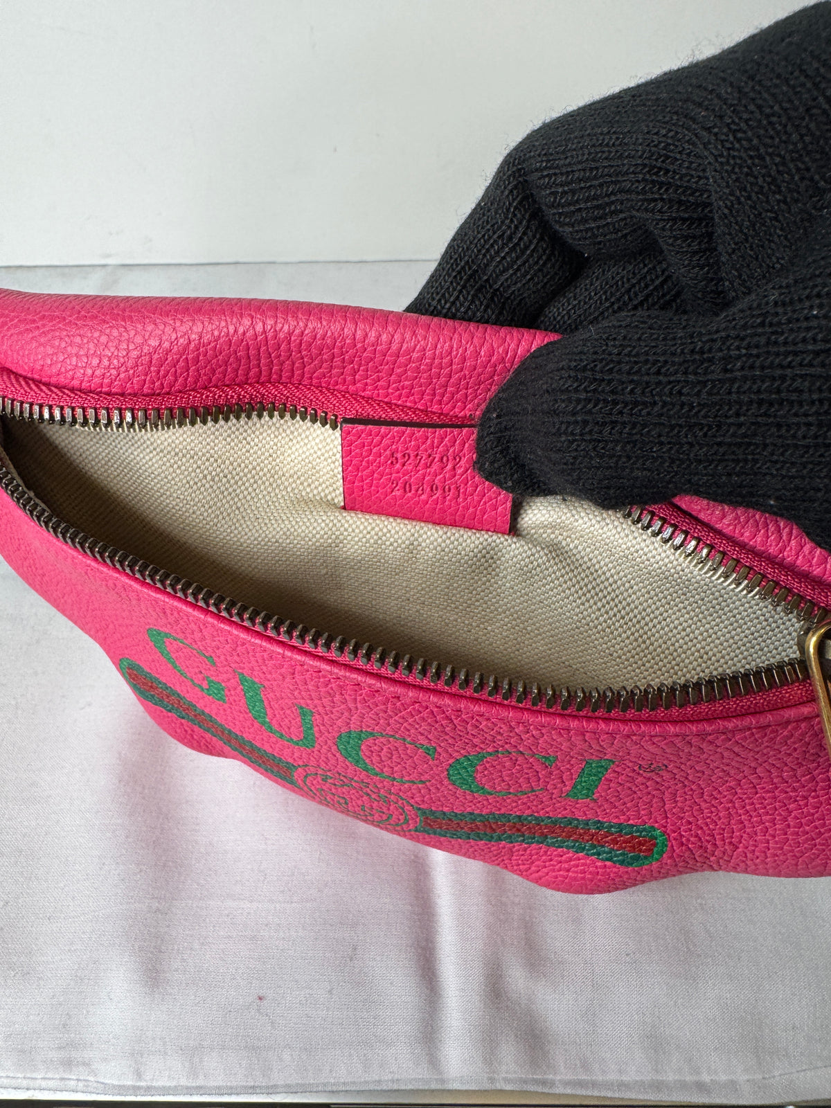 Gucci Pink Logo Belt Bag
