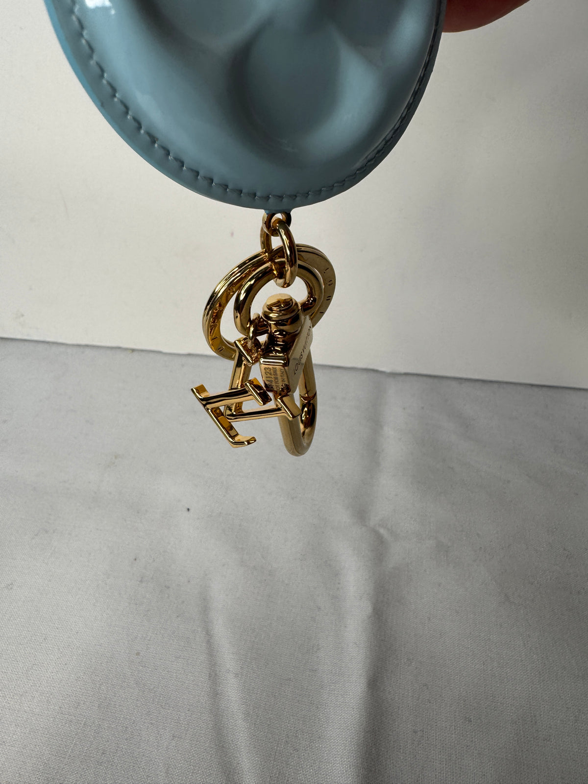 Louis Vuitton Light Blue Monogram Flower Bag Charm & Key Ring