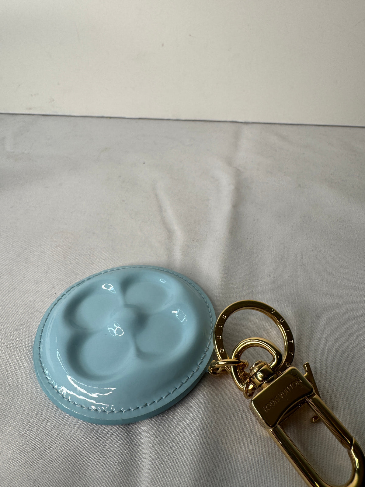 Louis Vuitton Light Blue Monogram Flower Bag Charm & Key Ring
