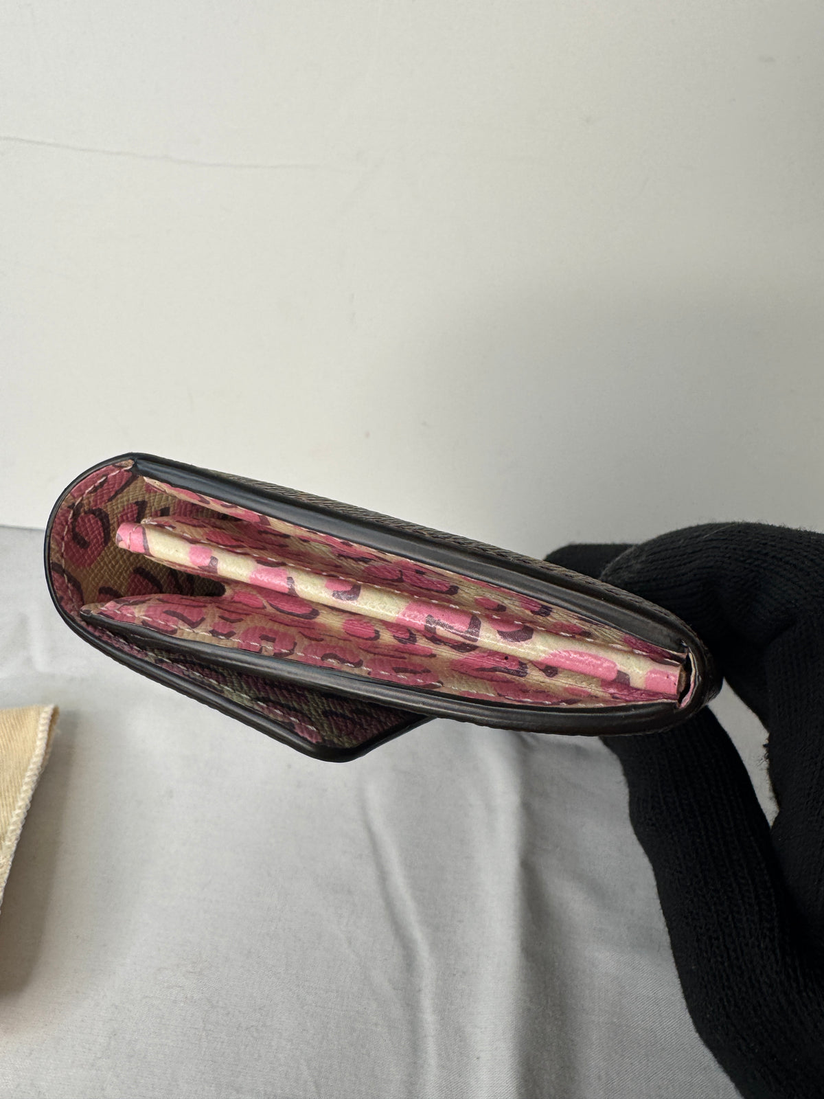 Louis Vuitton Monogram Long Wallet with Pink Leopard Print Interior Stephen Sprouce