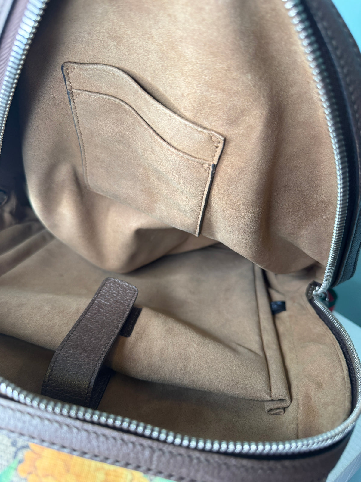 Gucci GG Monogram Bird & Floral Print Backpack