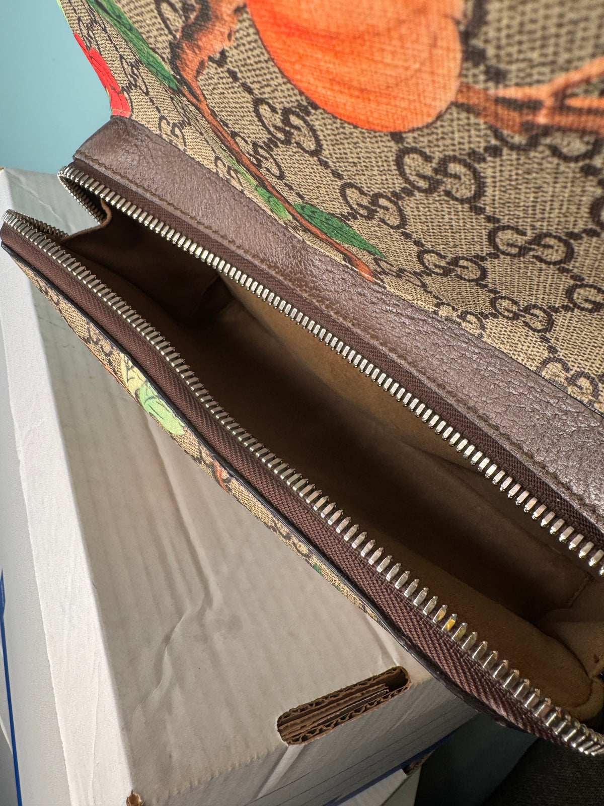 Gucci GG Monogram Bird & Floral Print Backpack