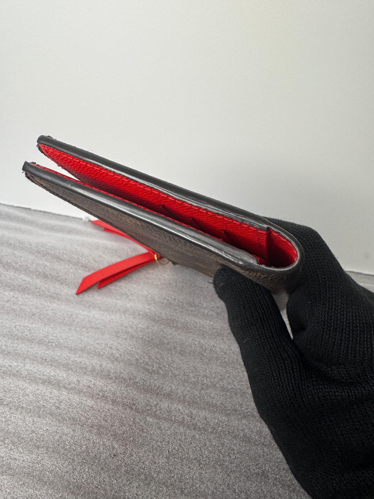 Louis Vuitton Monogram Adel Double-Zip Wallet with Red Interior