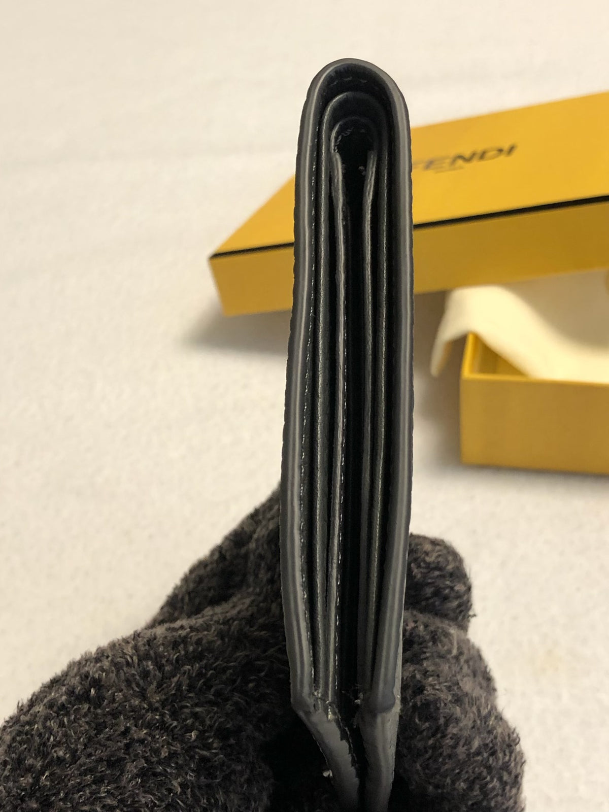 Fendi Roma Stamp Bifold Wallet in Black